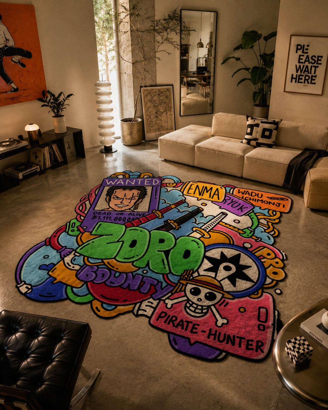 Custom doodled skateboard